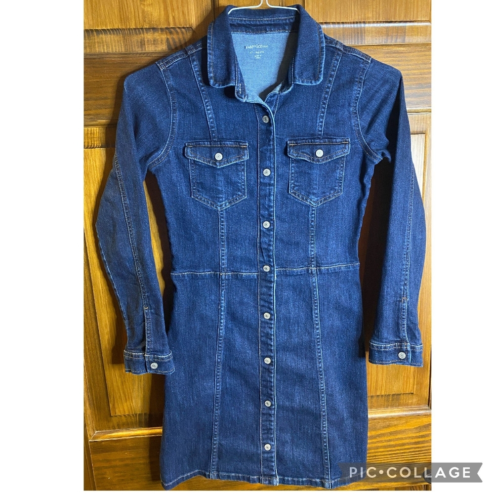 Gap button down denim dress